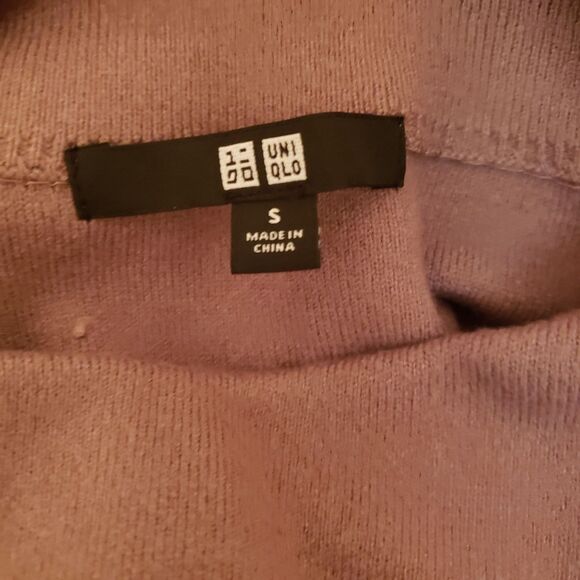 UNIQLO Soft Mocha Long Sleeve Sweater Dress Size S10 NWOT Preppy Old Money Style - Picture 5 of 10